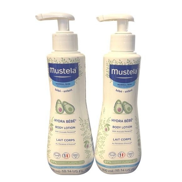 Other - Mustela Hydra Bebe Baby Body Lotion 10.14 US FL - 2 PACK w/ Avocado EXP 6/27